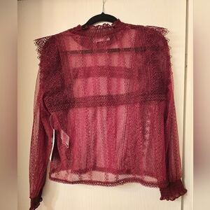 Burgundy Zara Top